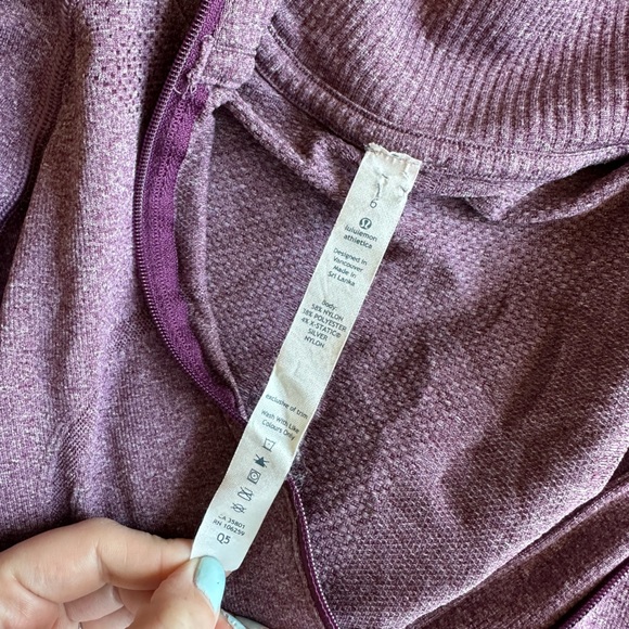Lululemon Quarter Zip Run Swiftly Burgundy - 6 - Picture 7 of 7